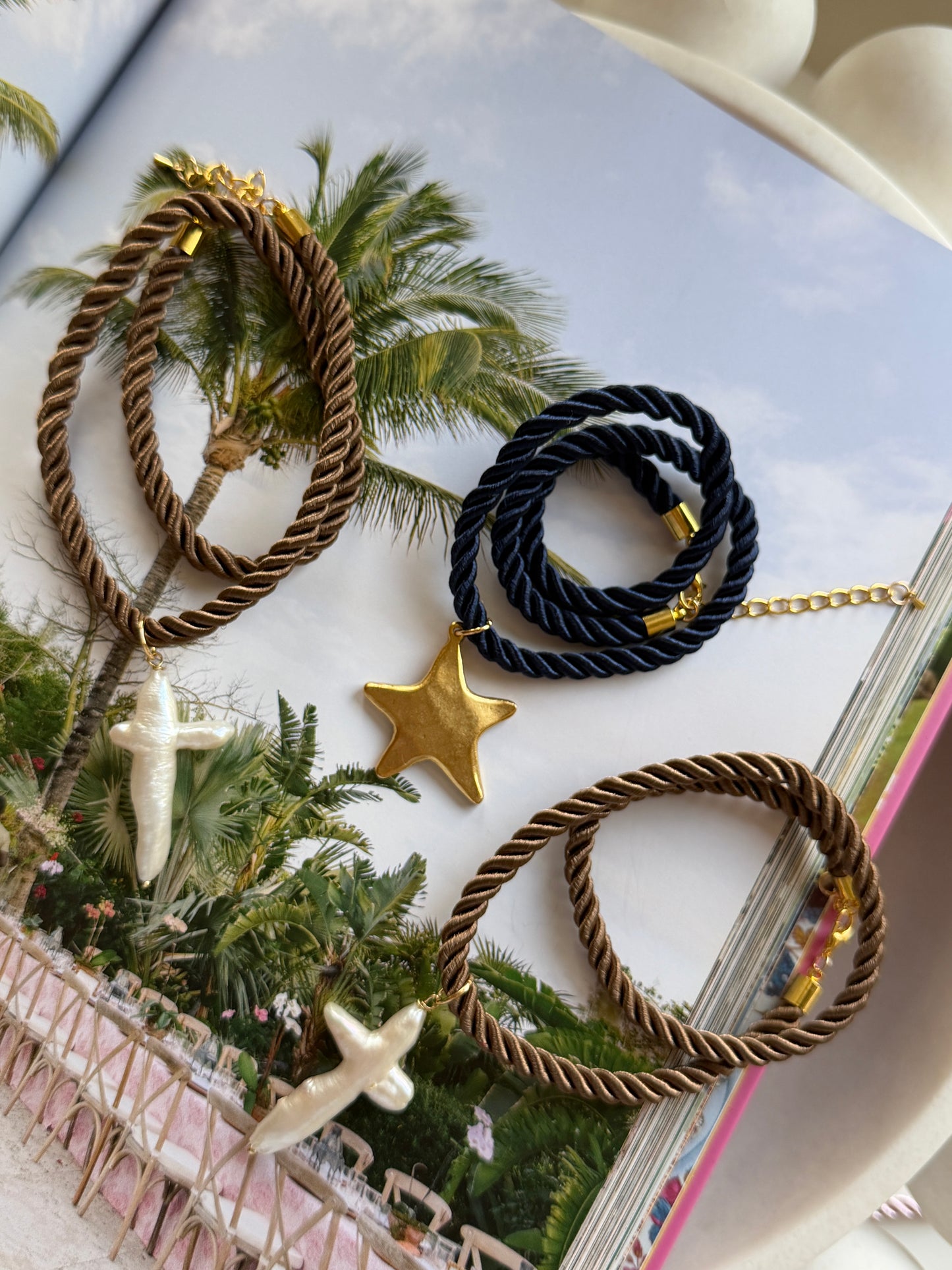 Navy Rope Necklace