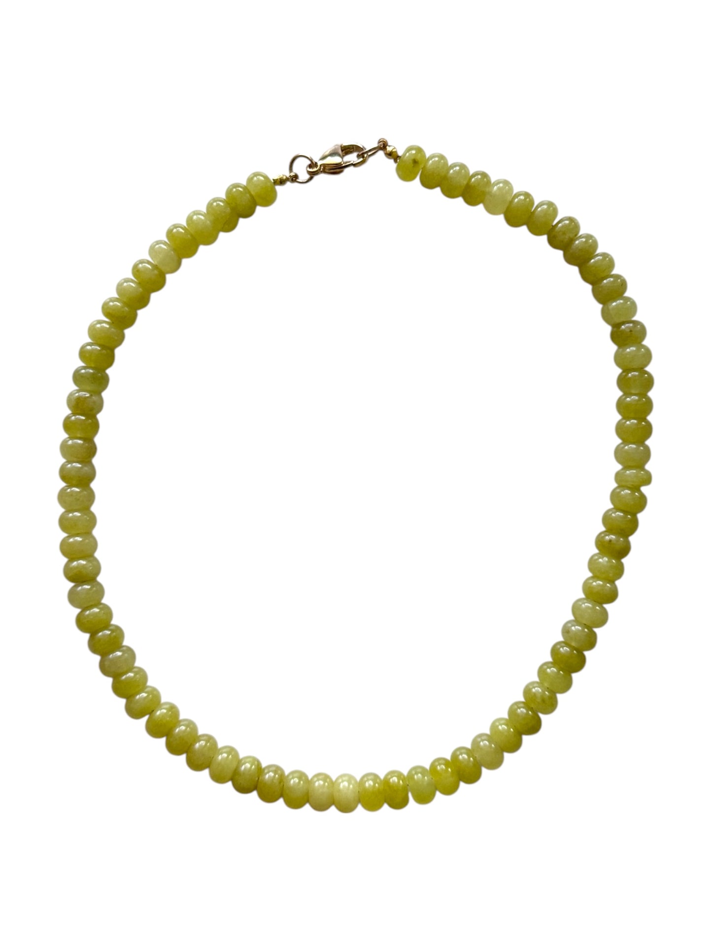 Large Lime Beaded Necklace