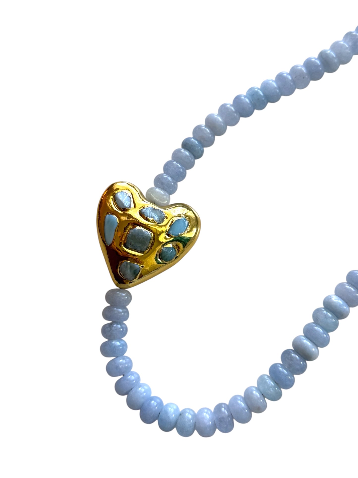 Sienna Heart Beaded Necklace