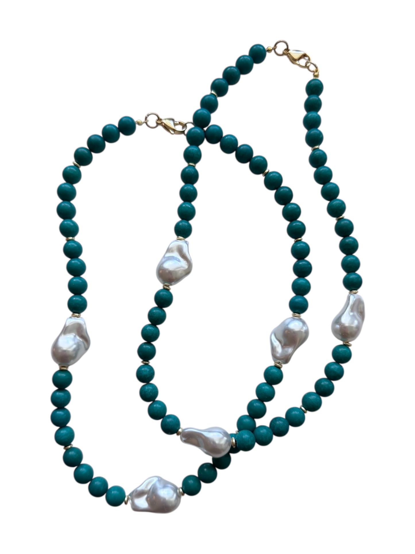 Tatum Pearl Beaded Necklace