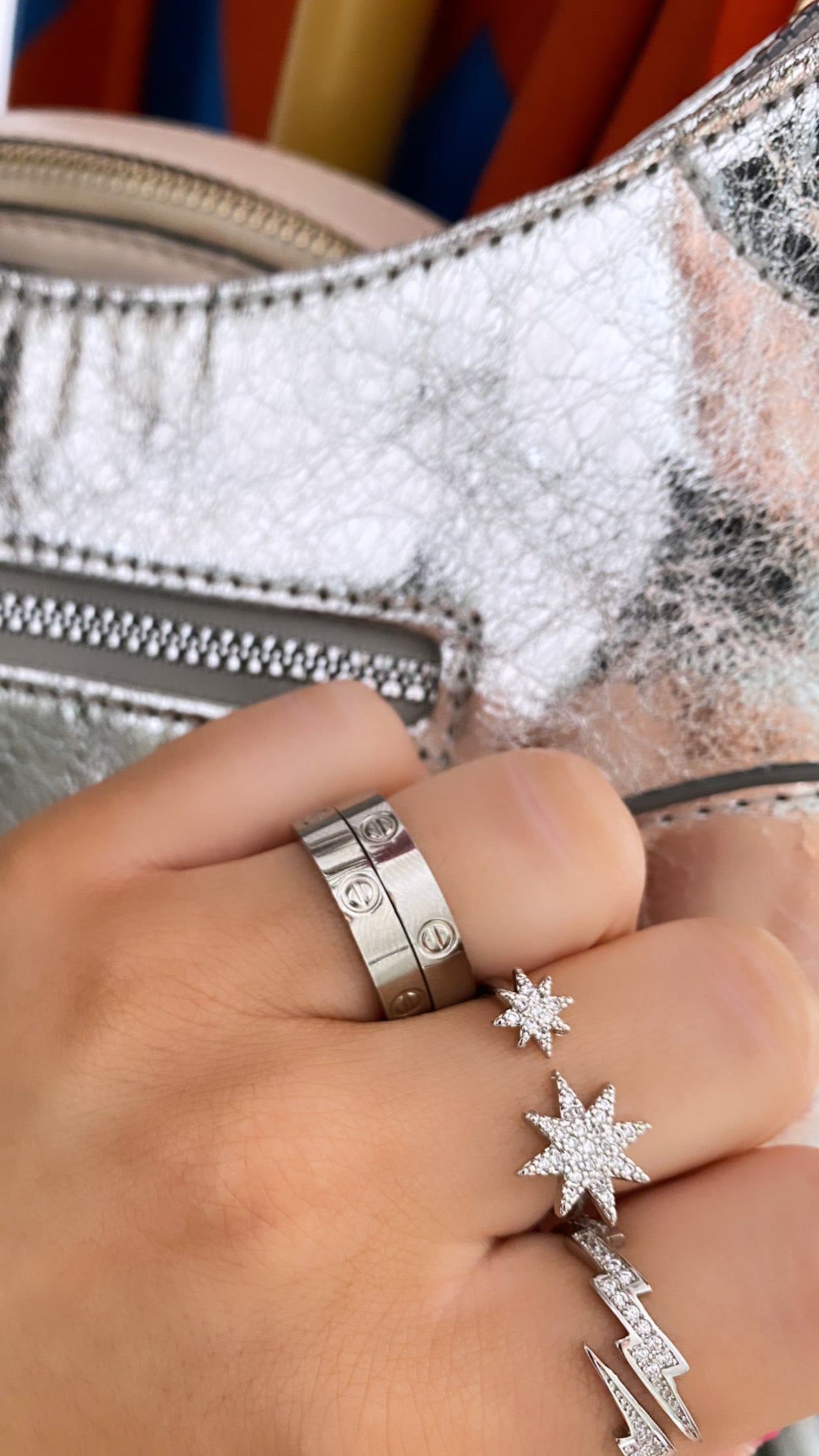 Silver Starburst Ring