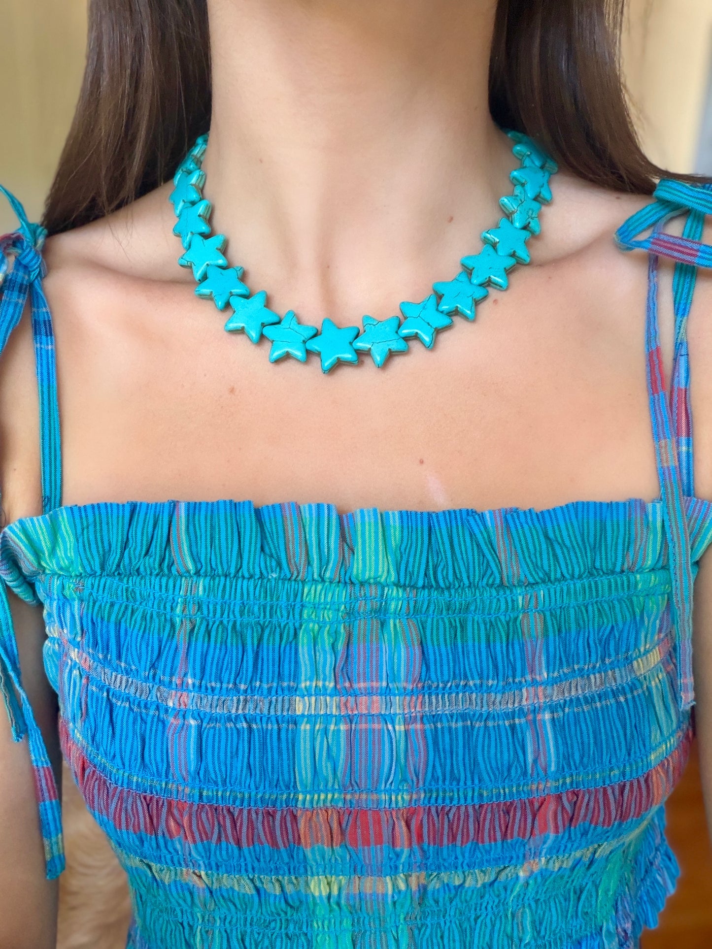 Turquoise Chunky Star Necklace