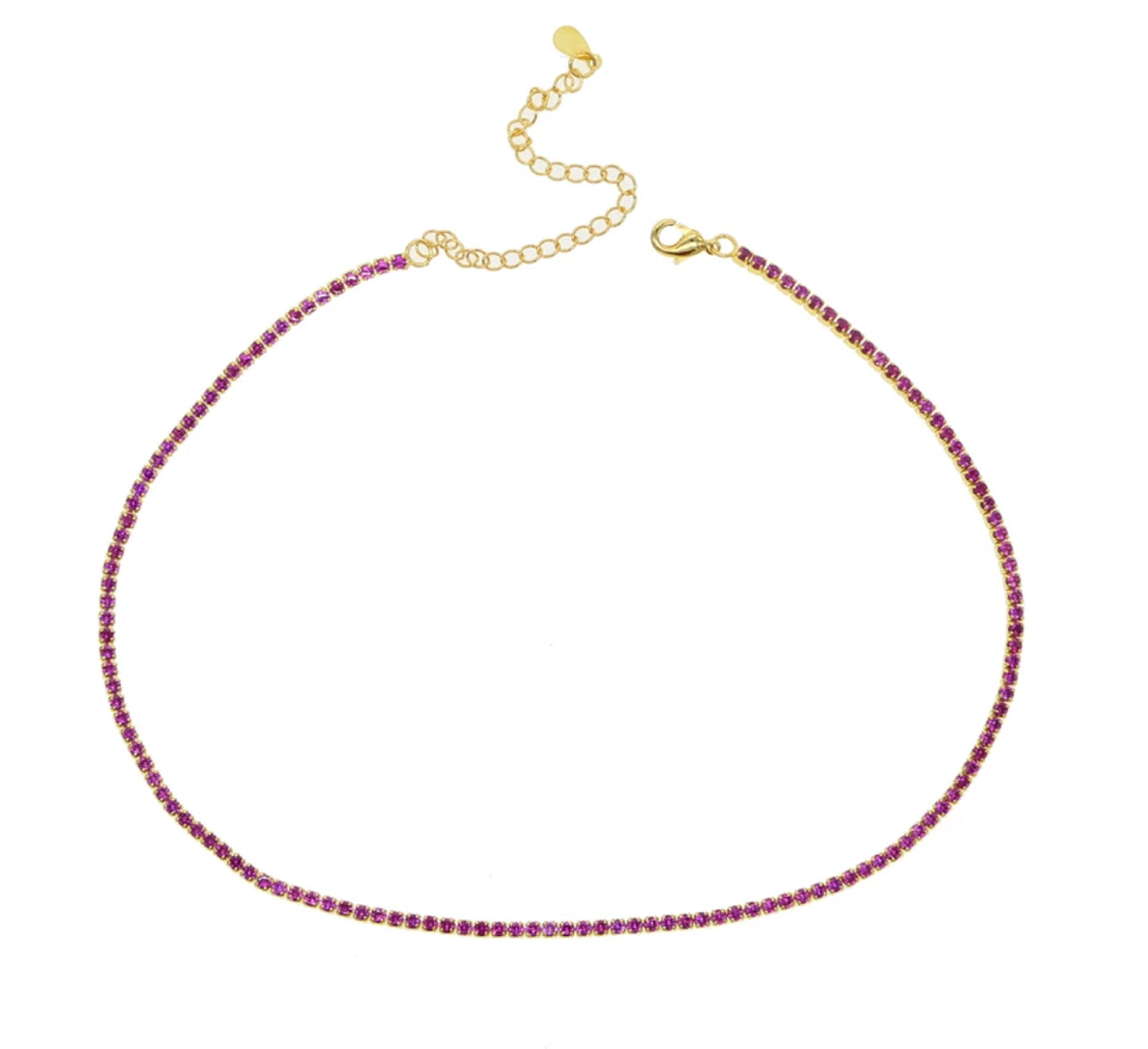 Ruby Diamond Tennis Choker