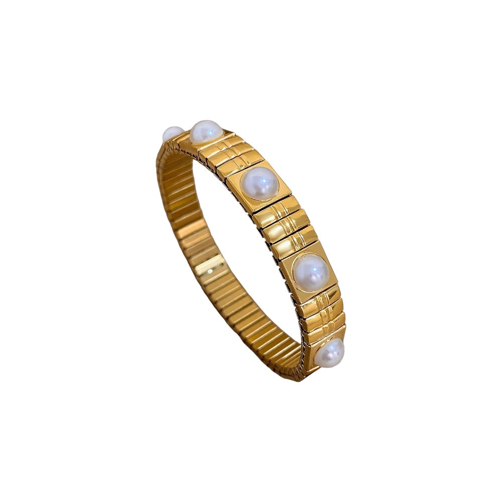 Gold Dixie Pearl Elastic