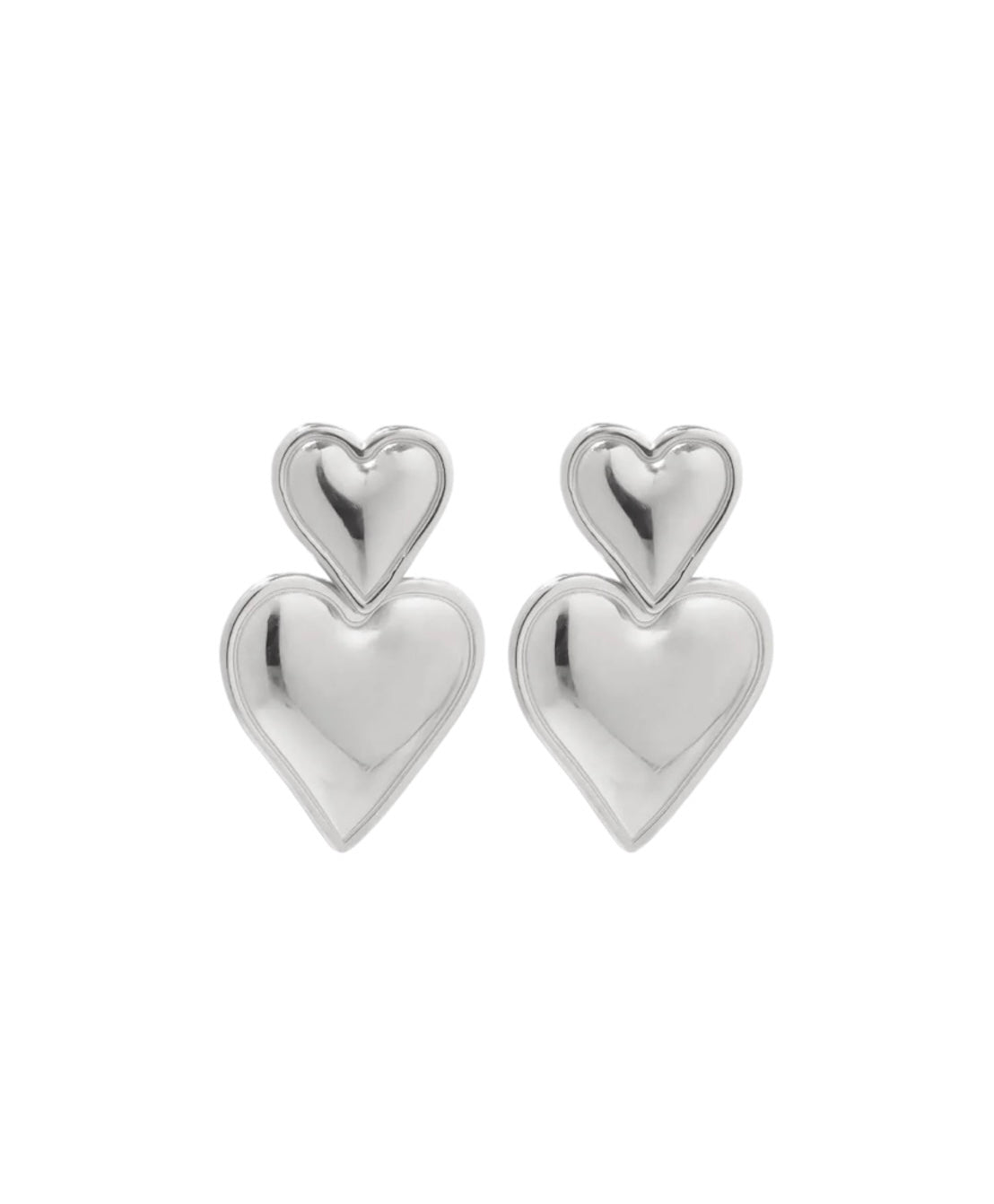 Double Silver Heart