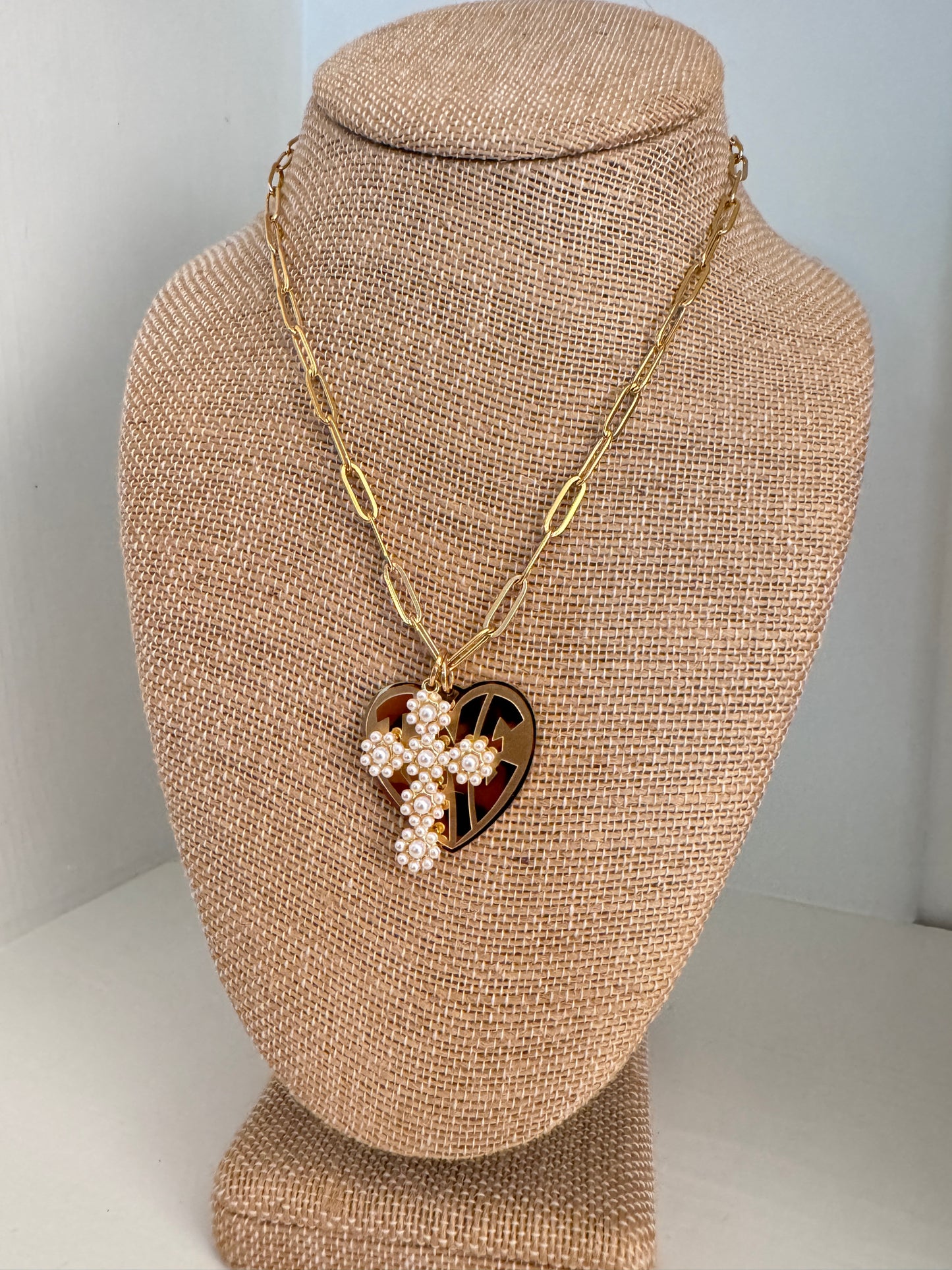 Colette Love Cross Necklace