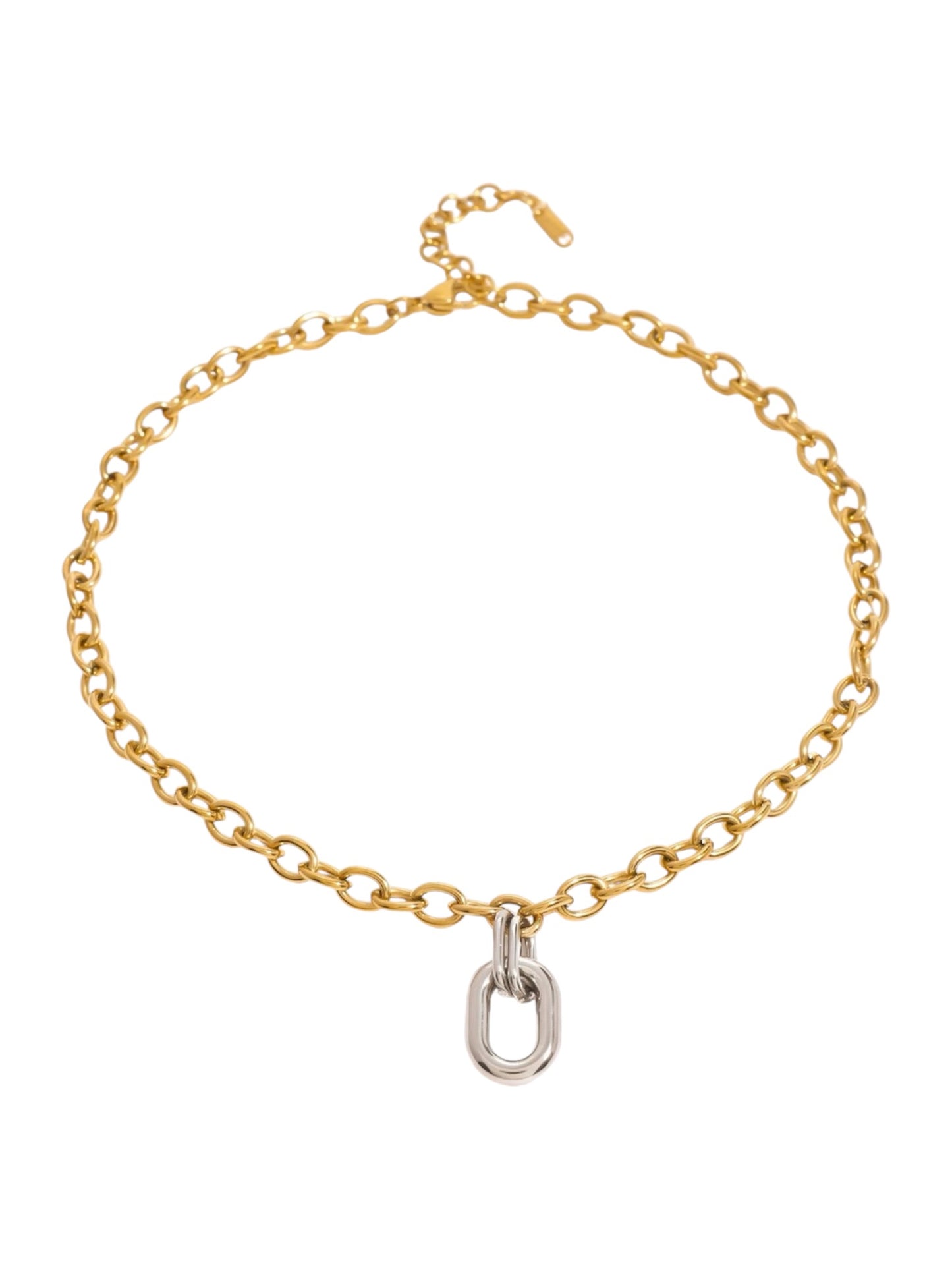 Gold & Silver Carabiner Chain