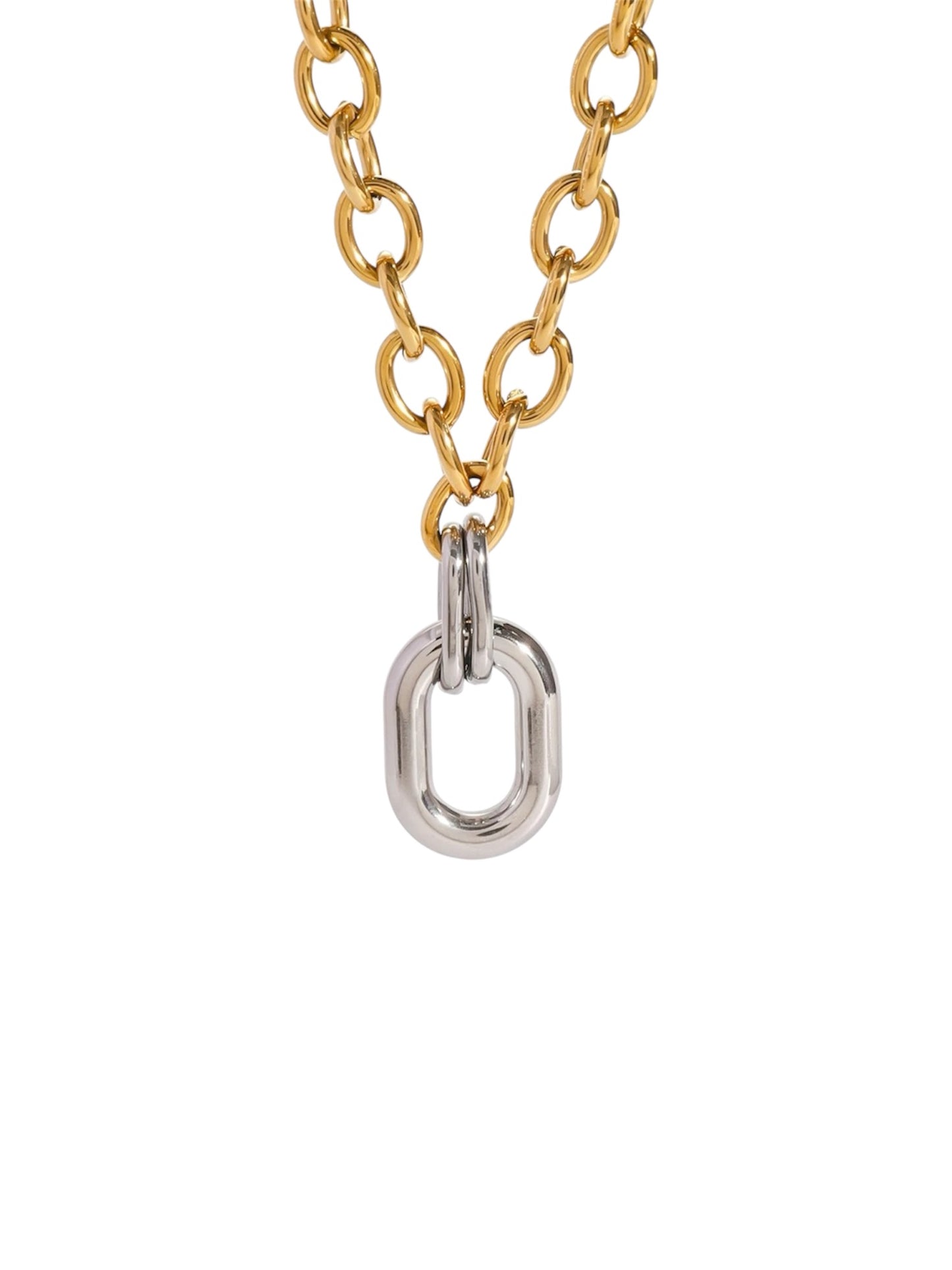 Gold & Silver Carabiner Chain