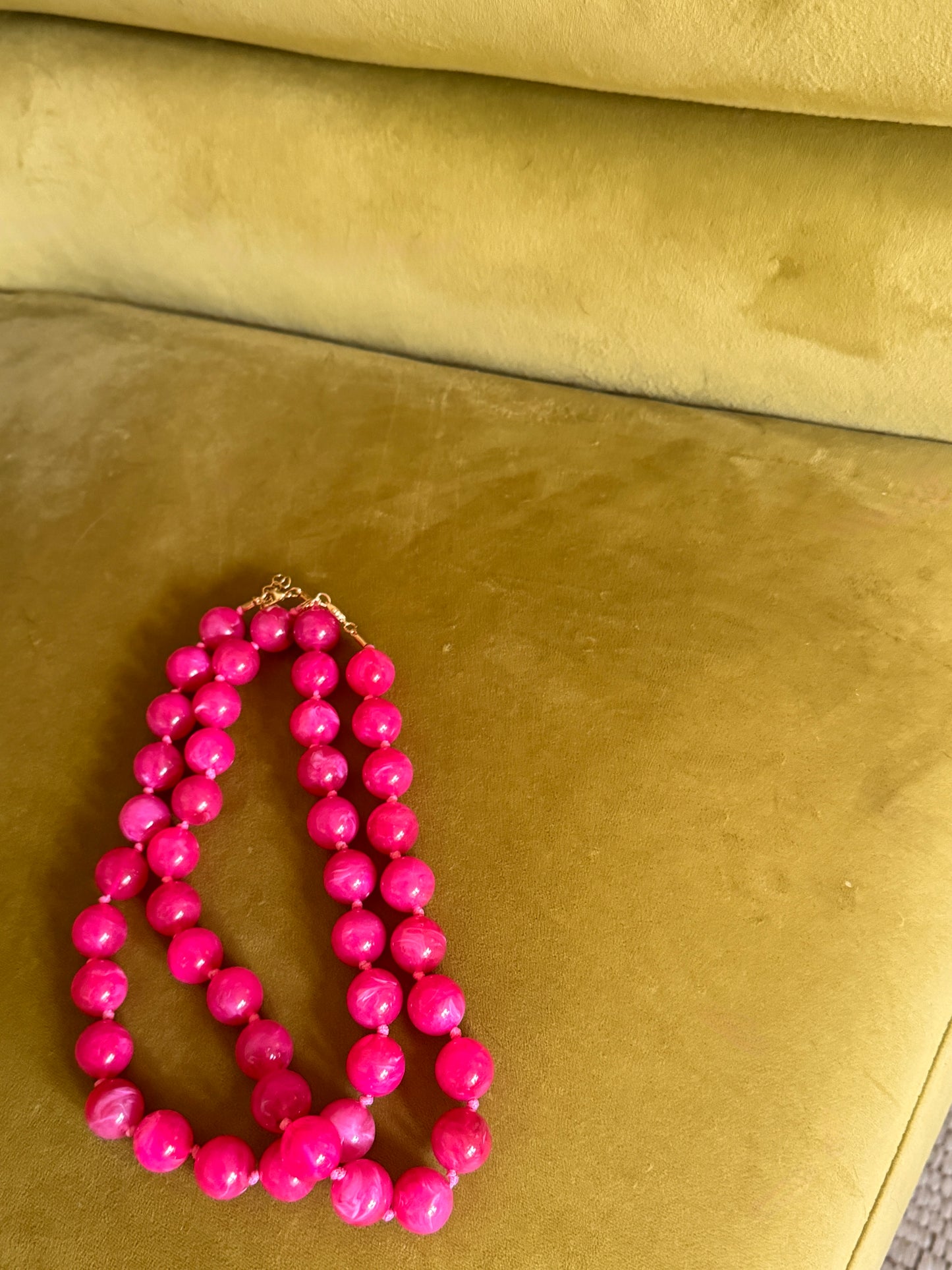 Pink Penny Bubble Necklace