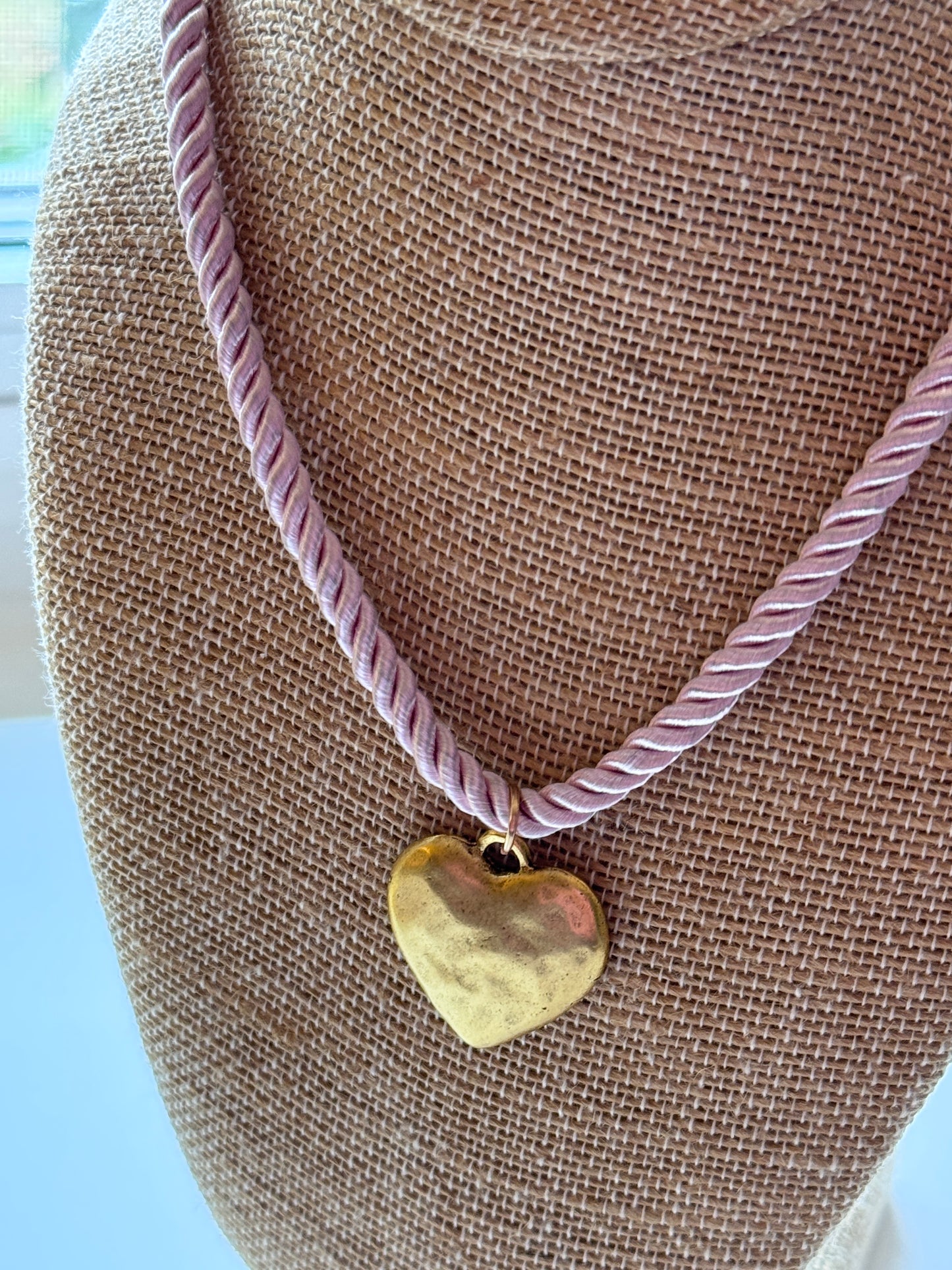 Winnie Pink Rope Necklace
