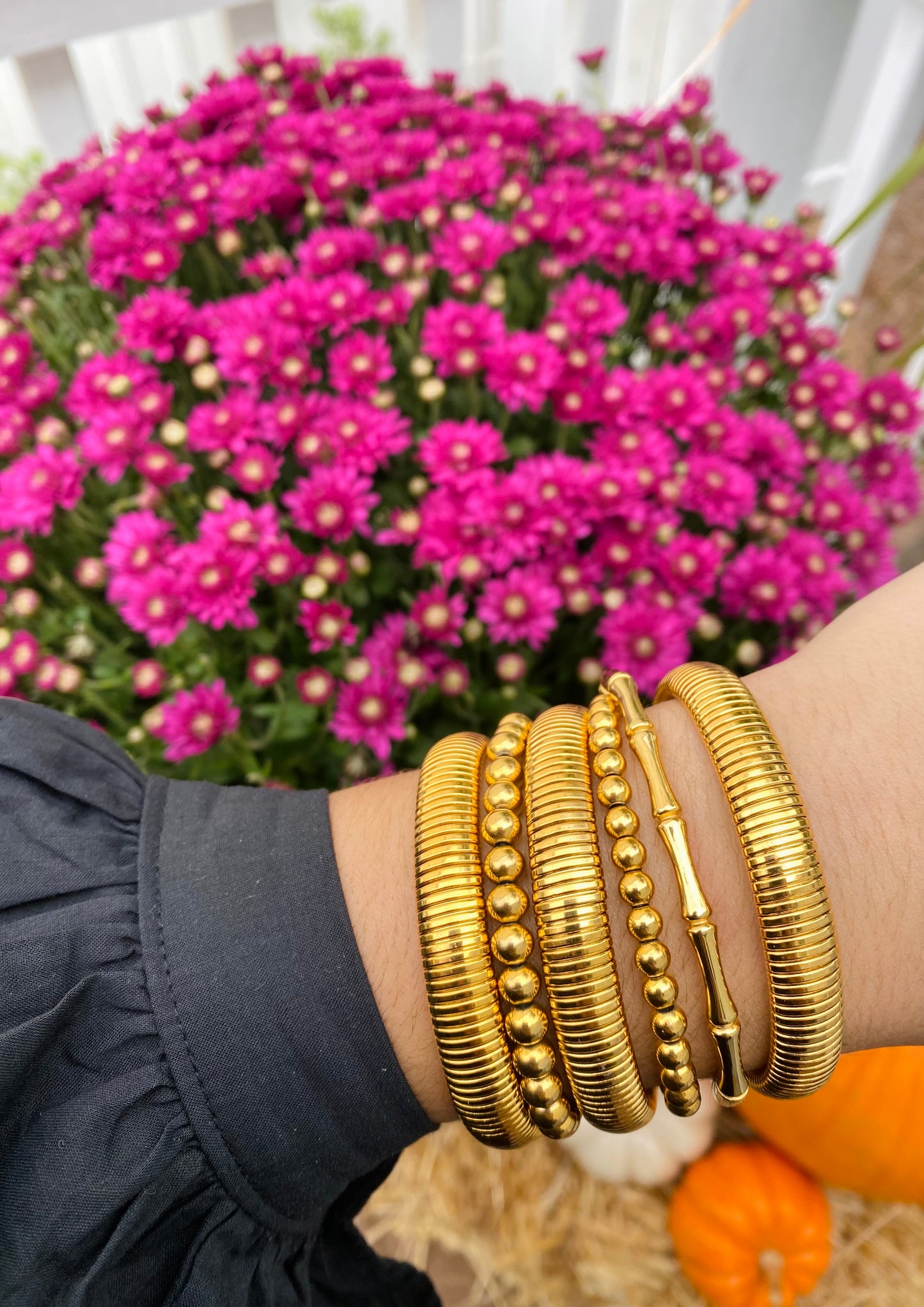 Gold Bamboo Bangle