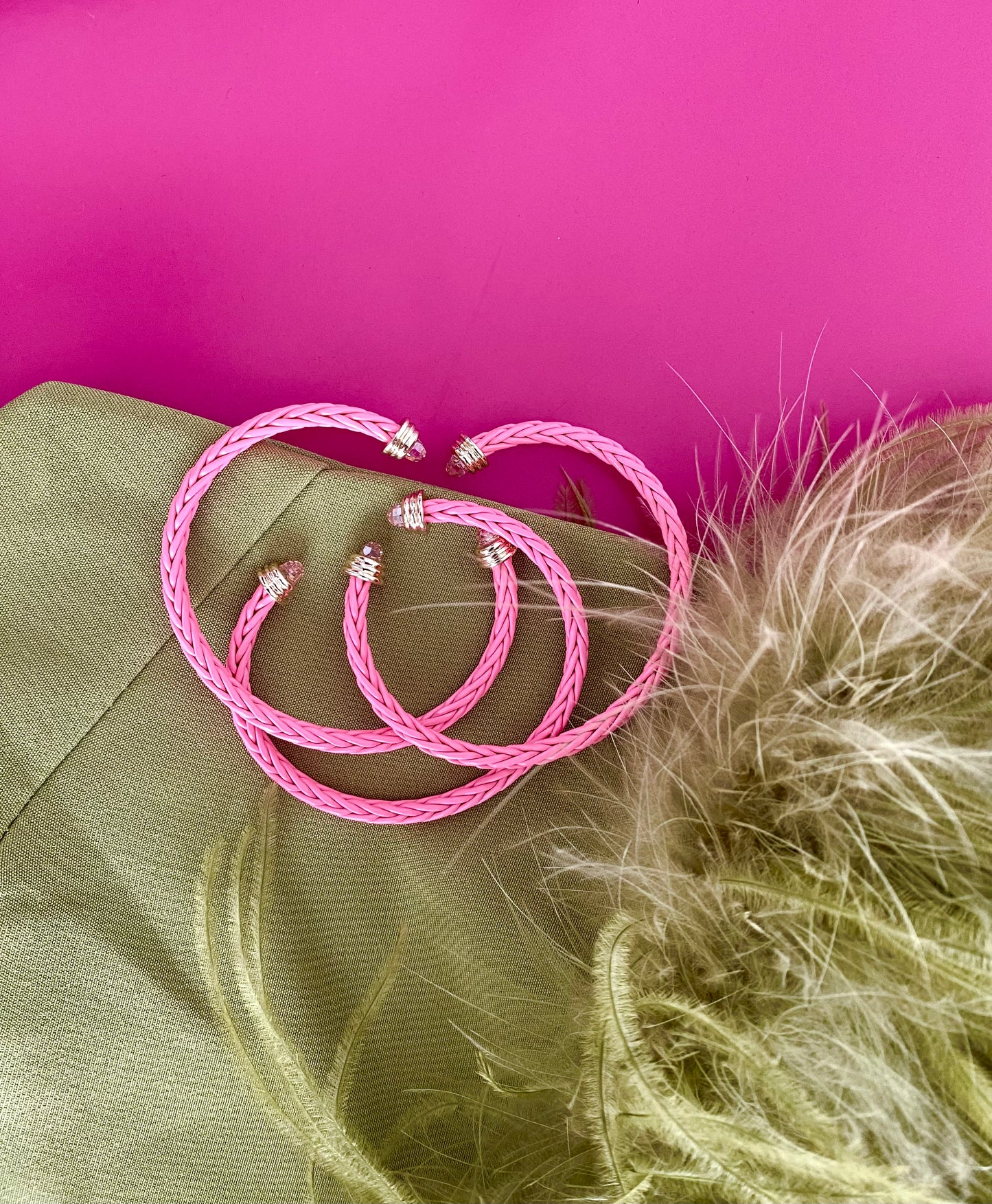 Pink Cable Bracelet