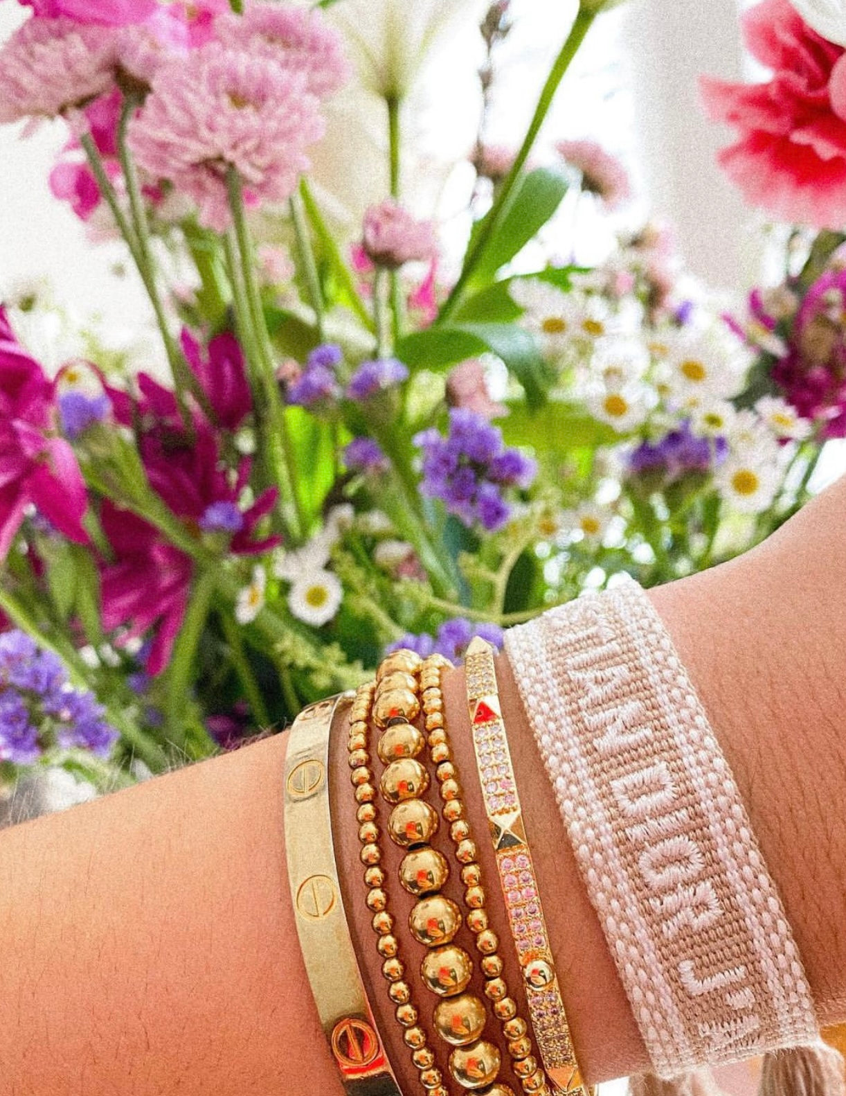 Gold C Bracelet