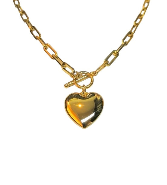 Gold Bubble Heart