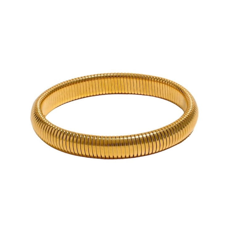 Gold Tuscany Elastic Bangle