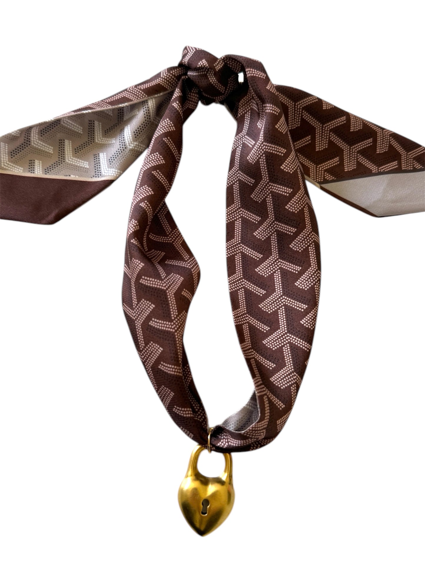 Hudson Heart Scarf Necklace