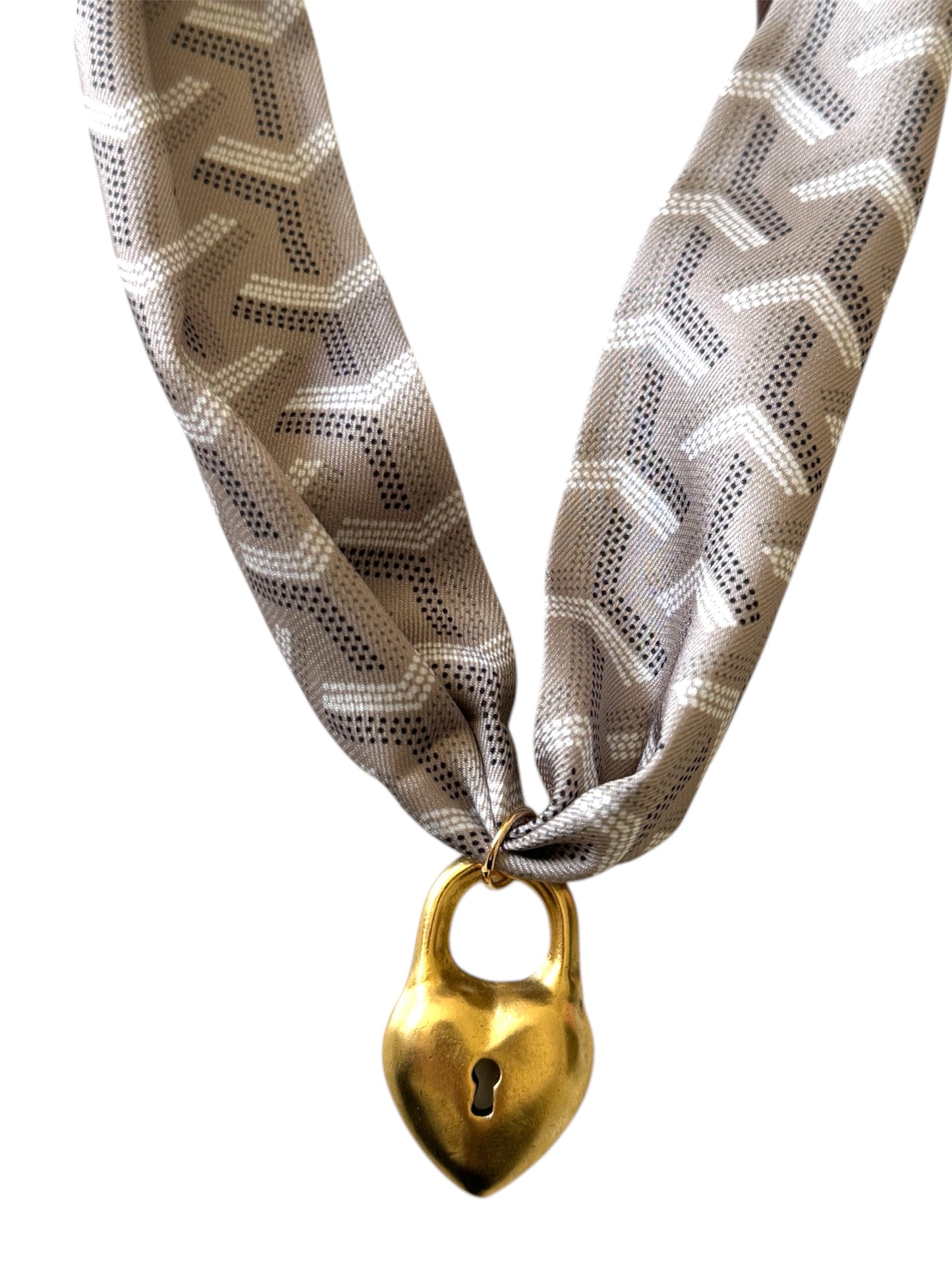 Hudson Heart Scarf Necklace