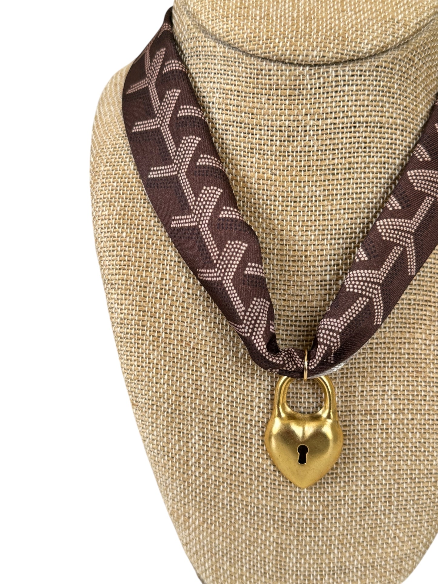 Hudson Heart Scarf Necklace
