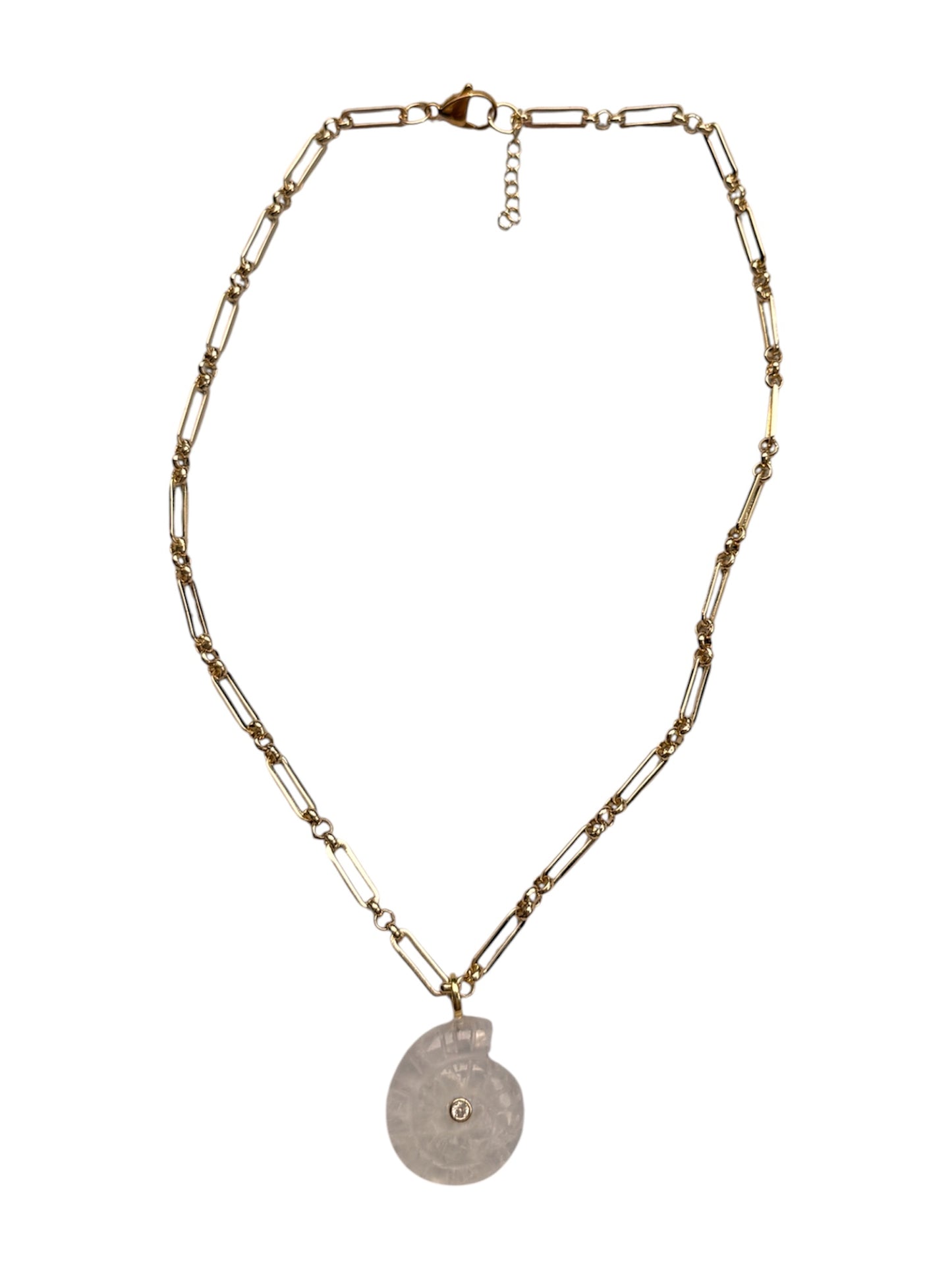 Sally Shell Gemstone Necklace