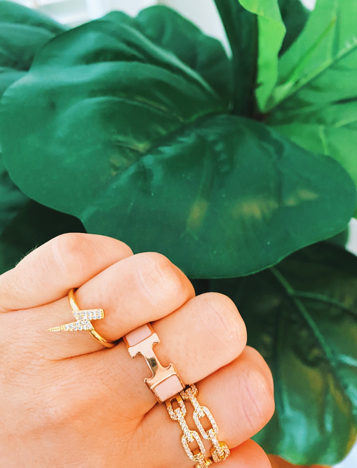 Nude H ring