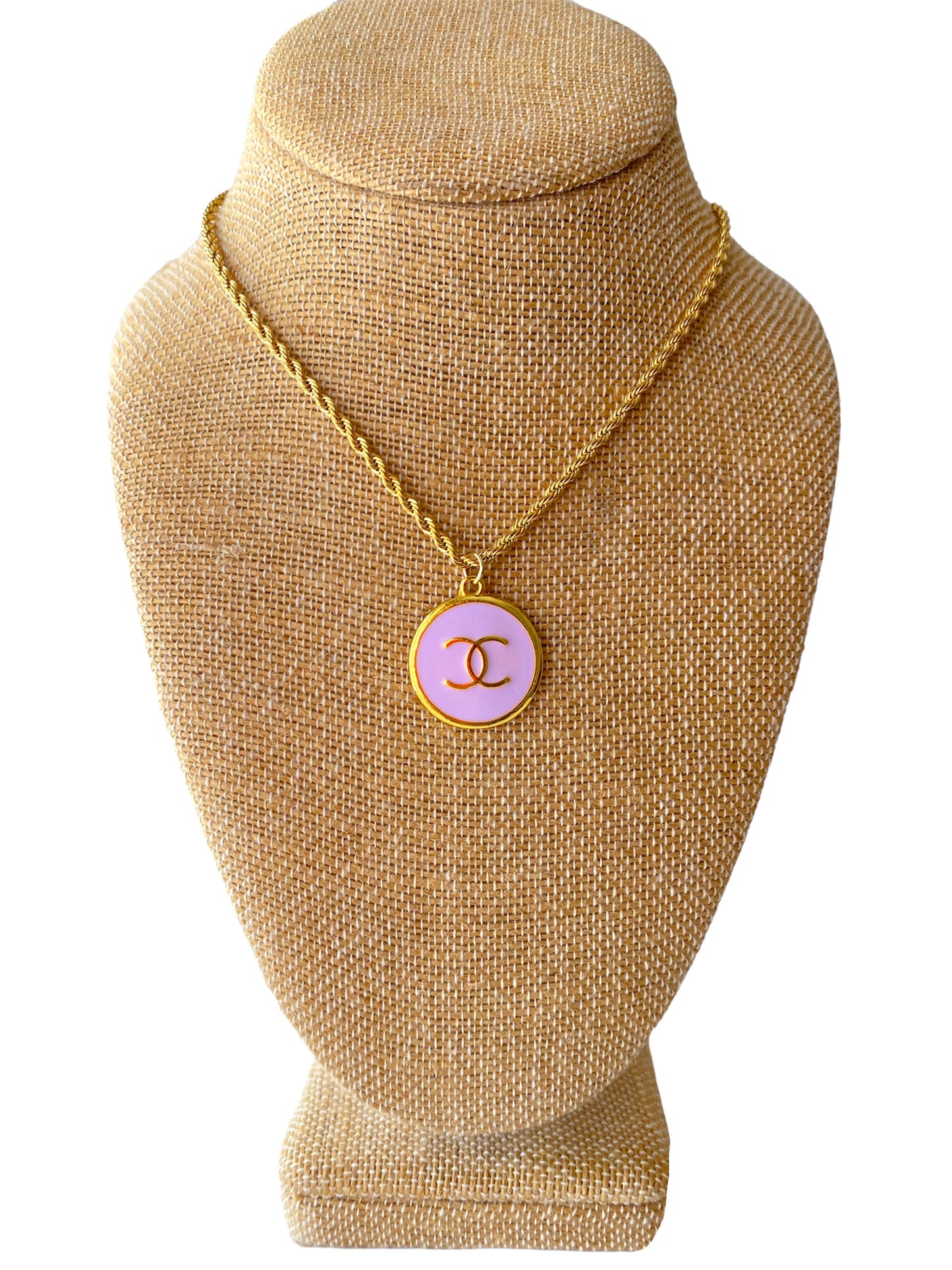 Lavender CC Coin Necklace