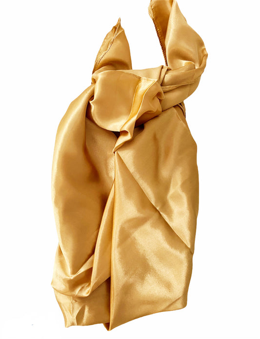 Gold scarf top