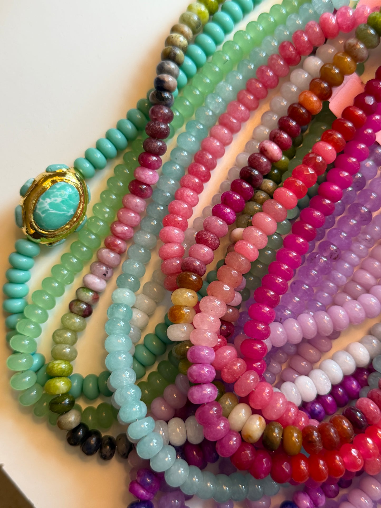 Mint Apple Beaded Necklace