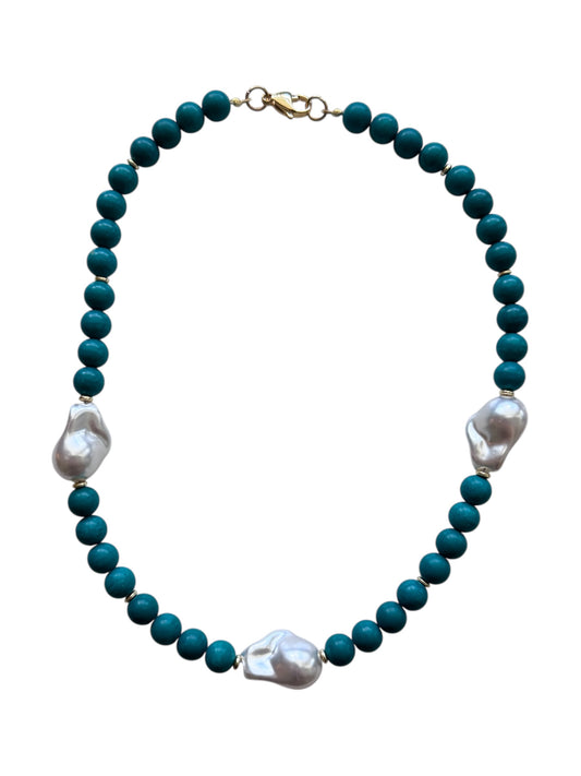 Tatum Pearl Beaded Necklace