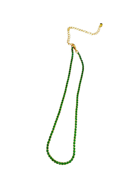 Emerald Diamond Tennis Choker