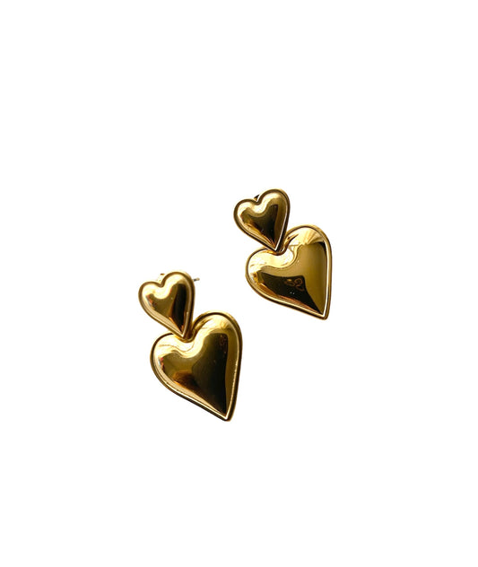 Double Gold Heart