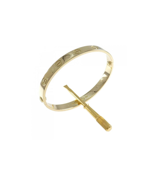 Gold C Bracelet
