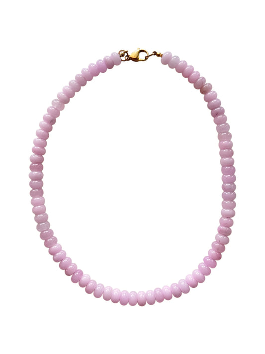 XL Light Pink Beaded Necklace