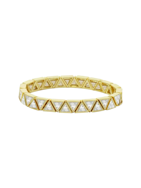 Geometric Elastic Tennis Bracelet