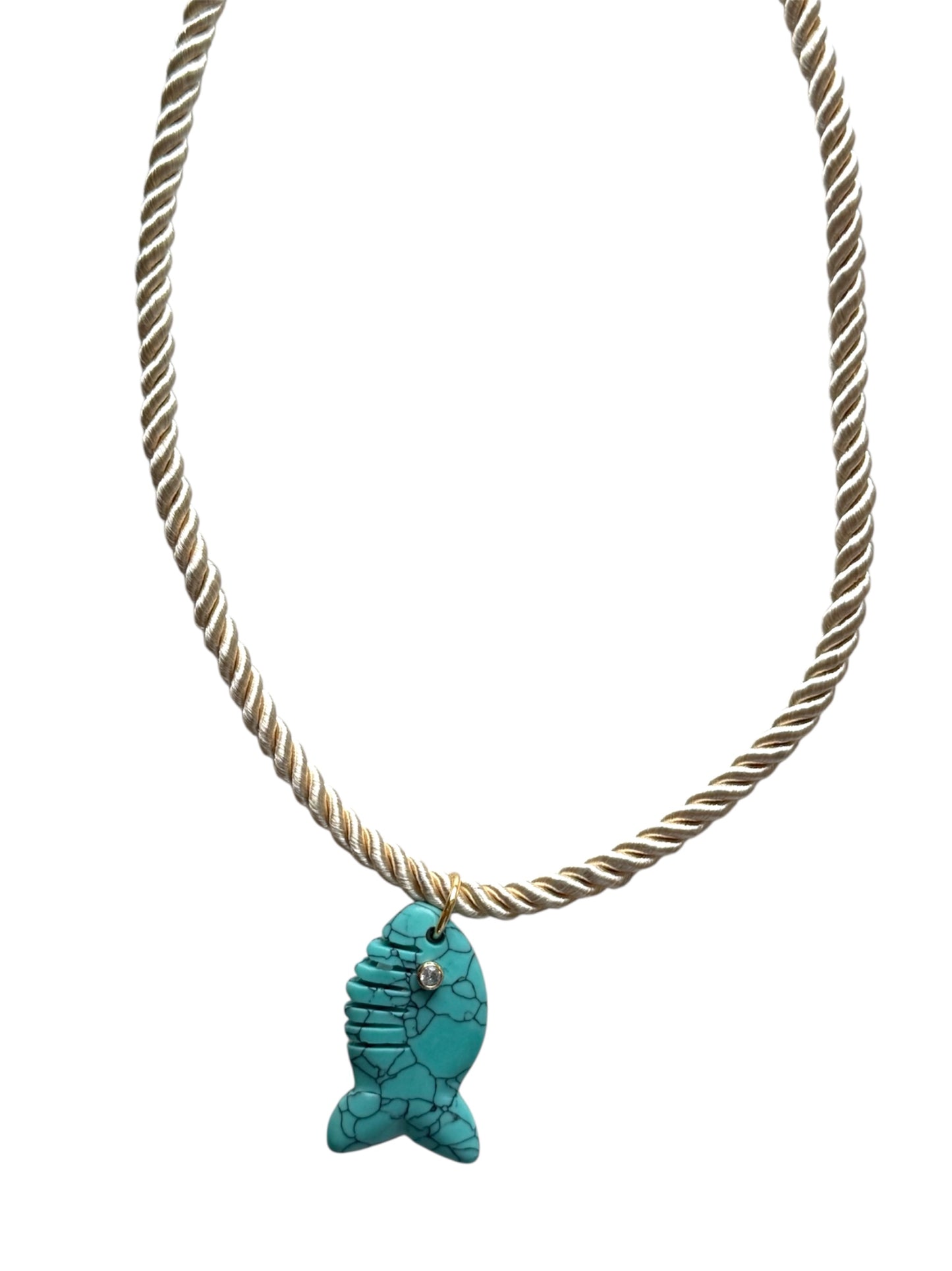 Gemstone Fish on Rope