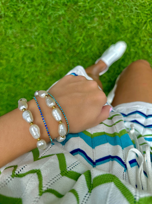 Colored Diamond Tennis bracelet