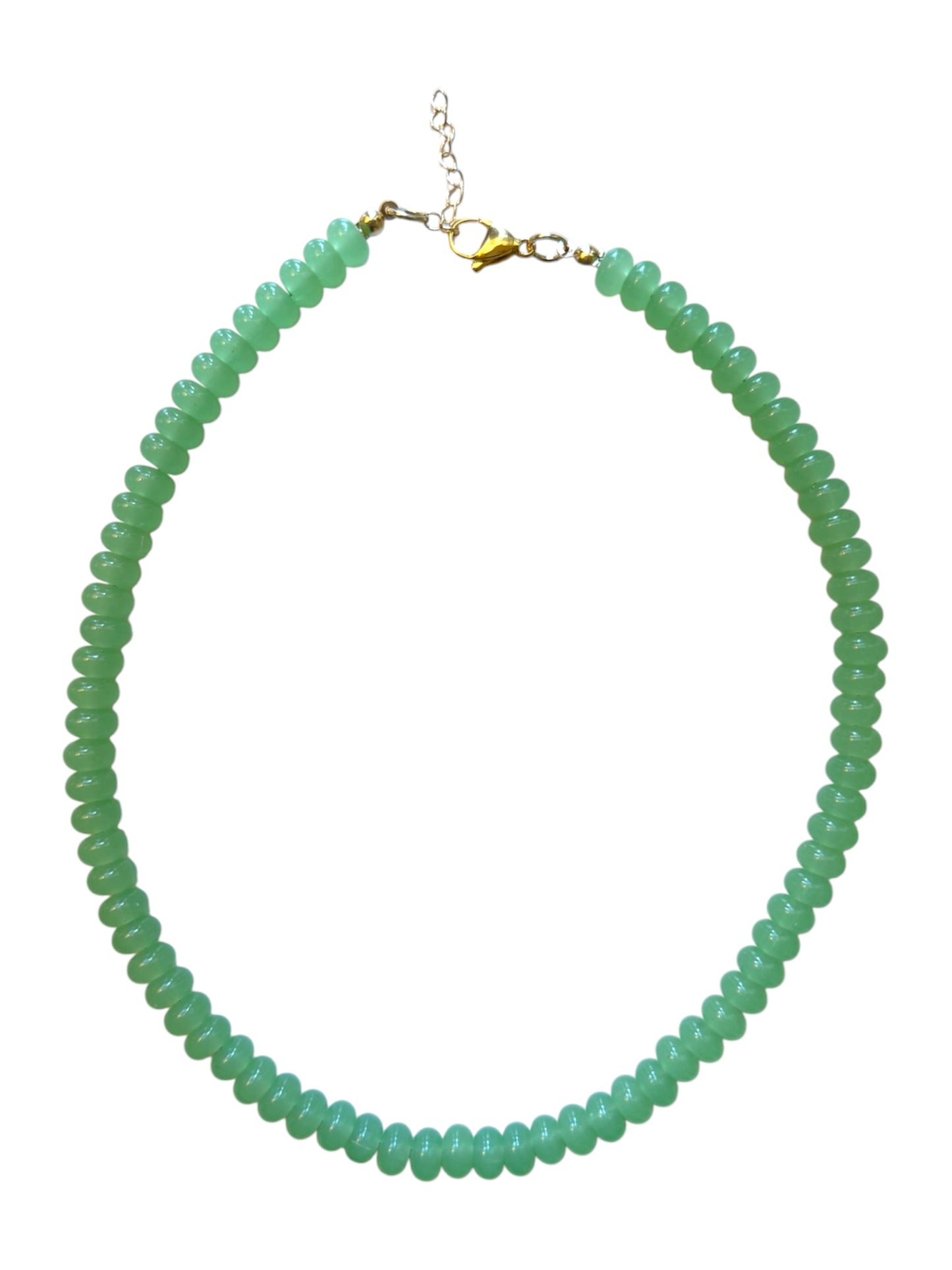 Mint Apple Beaded Necklace