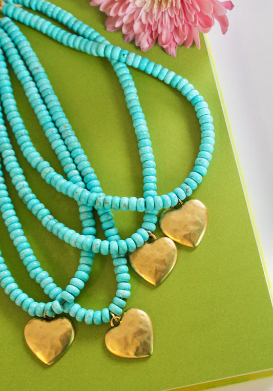 Faye Beaded Heart