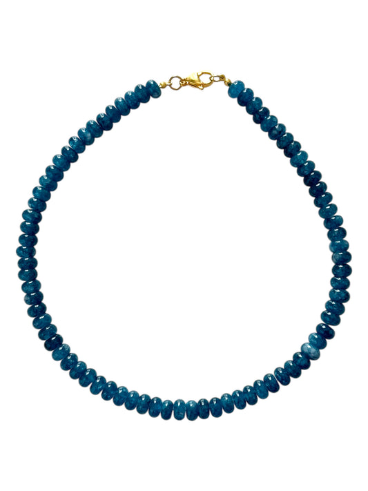 Large Denim Beaded