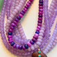 Electric Purple Beaded Necklace