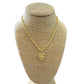 Cross My Heart Gold Pave