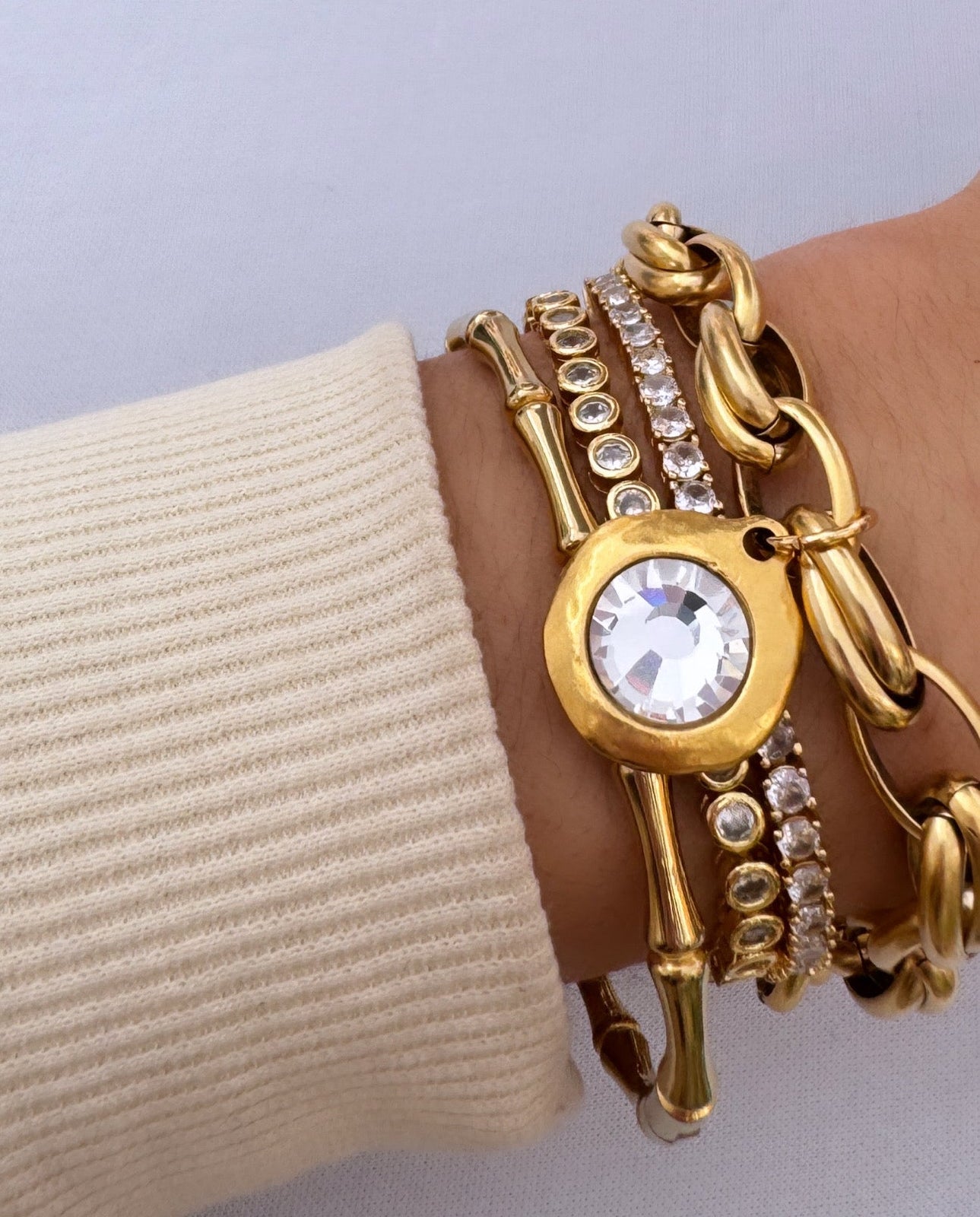 Chunky Bezel Bracelet