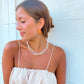 Orange Acrylic Hoops