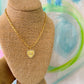 Cross My Heart Gold Pave
