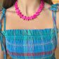 Pink Chunky Star Necklace