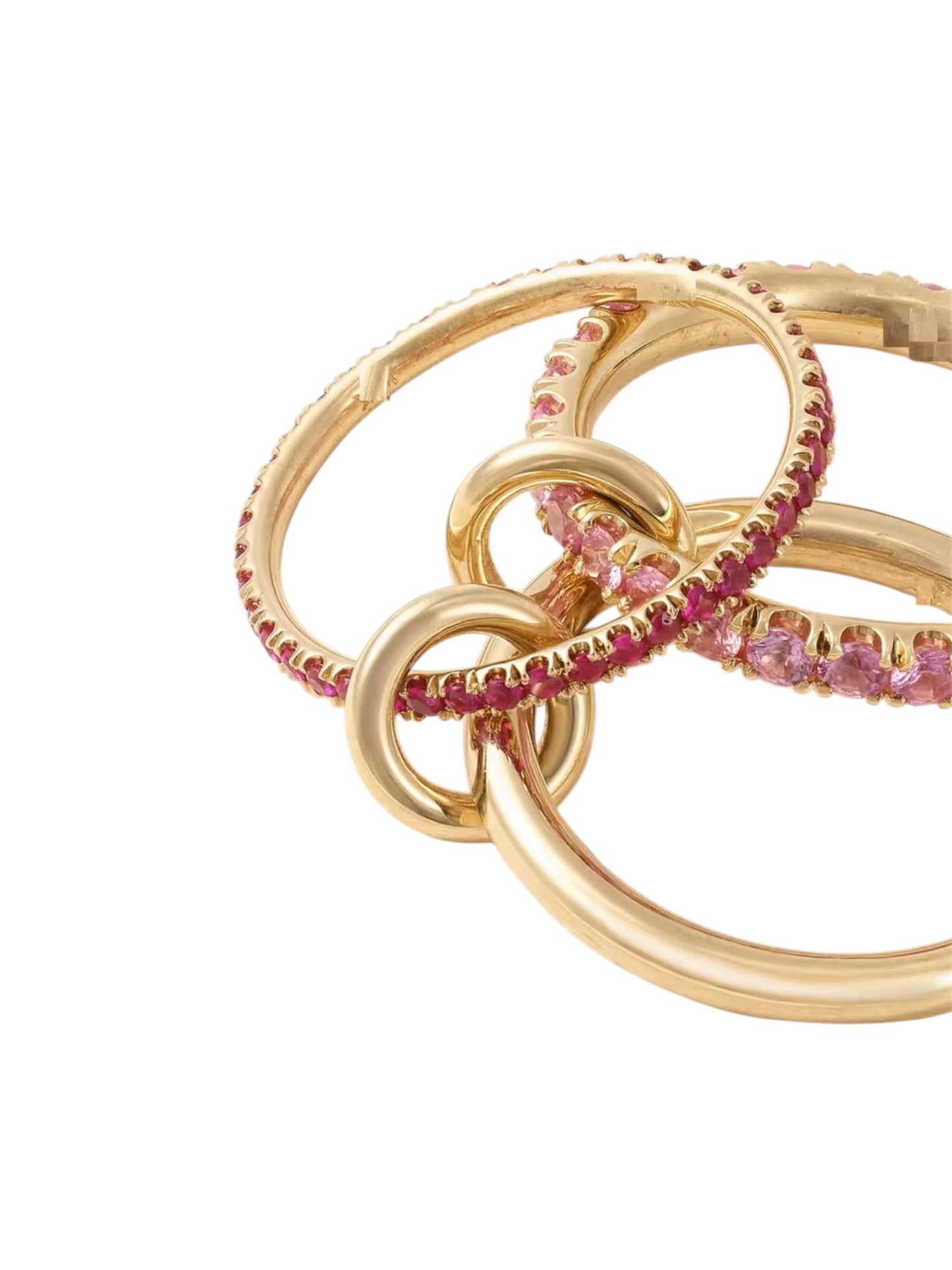 Pink & Gold Lover Stack Ring