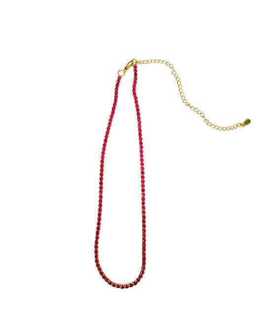 Ruby Diamond Tennis Choker