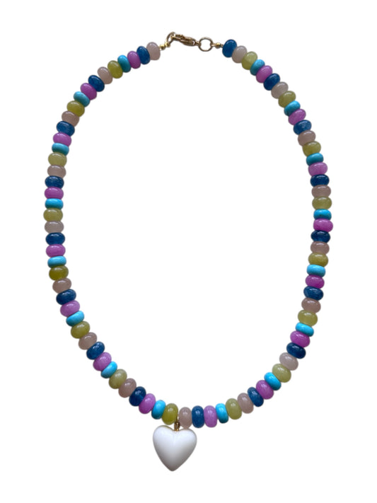 Noah Heart Beaded Necklace