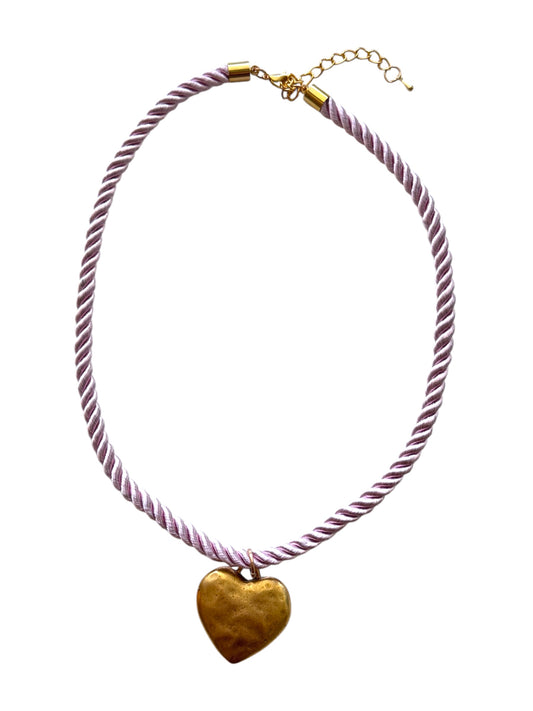 Winnie Pink Rope Necklace