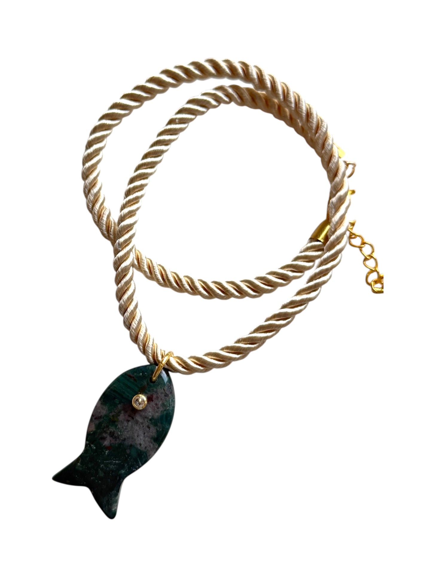 Gemstone Fish on Rope