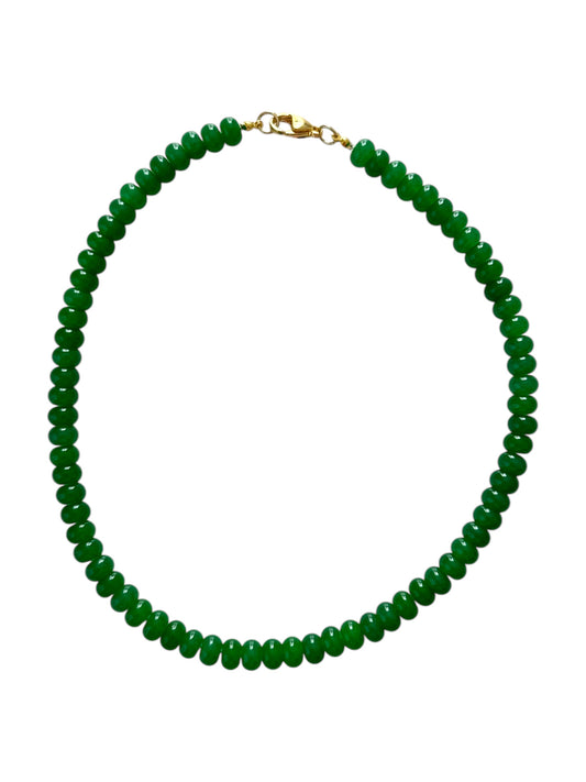 Large Emerald Beaded